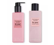 Victoria's Secret Tease Sugar Fleur Body Mist  Body Lotion New Set.