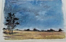 Franz Ehmke*1928 -2018 DDR Painter Lonely Trees at Schildower Park