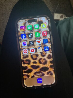 Apple iPhone 15 Pink With Tik Tok installed