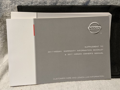2017 Nissan Versa Sedan Owners Manual Warranty Guide Maintenance Booklet & Case - 第 4/7 張圖片