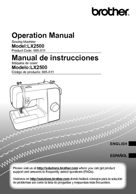 Brother LX2500 Sewing Machine Owners Instruction Manual Reprint | eBay