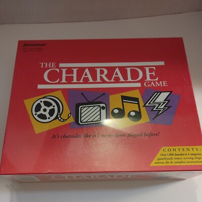 Vintage The Charade Game by Pressman - 1992 Brand NEW Sealed
