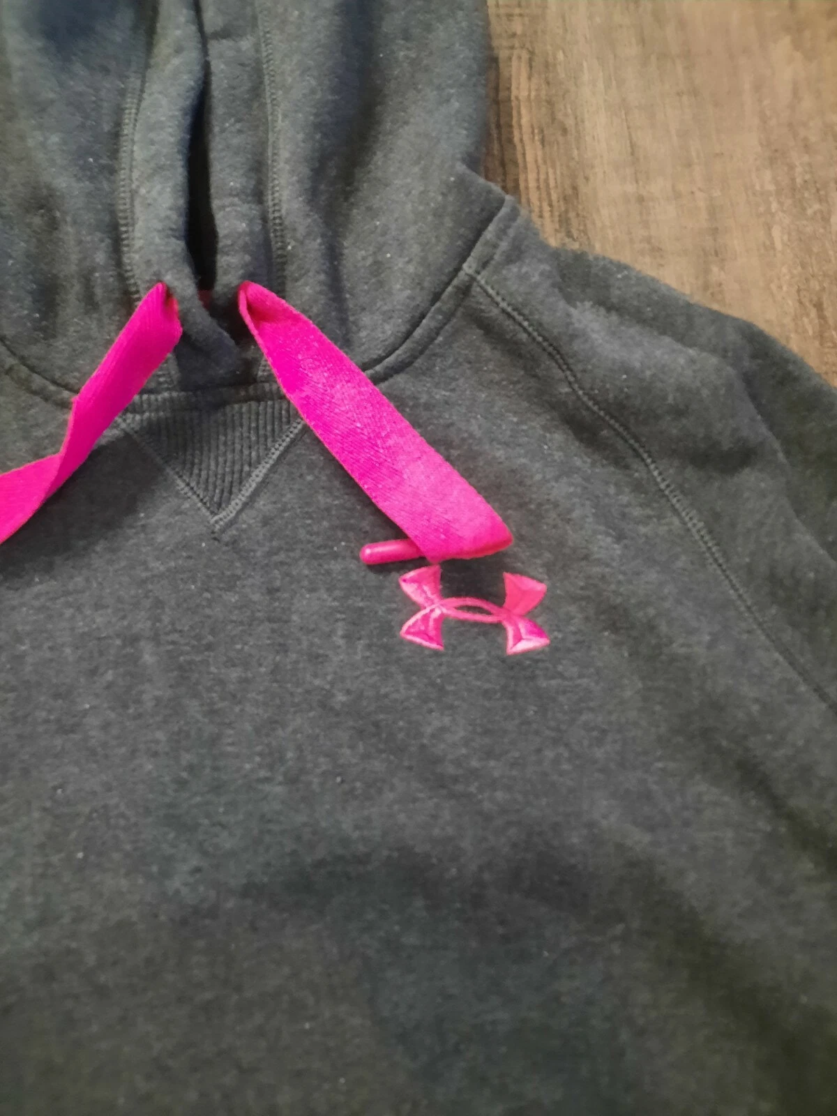 VETEMENTS UNDER ARMOUR Storm maglione donna grigio felpa con cappuccio rosa media