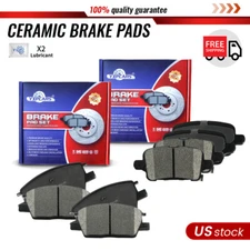 Front & Rear Ceramic Disc Brake Pads For GMC Terrain Chevy Malibu Equinox