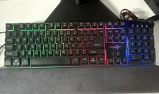 Skytech Wired Light Up Mechanical Gaming Keyboard K-1000  Black