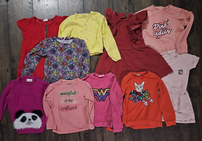 Girl's Toddler/Kids 6T 6 Lot Dresses Long Sleeves Romper Sweaters Sweatshirts