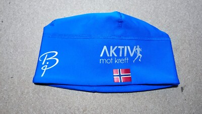 Bjorn Daehlie Blue Ski Cap Beanie Hat Biathlon Cross Country Thermal Norway