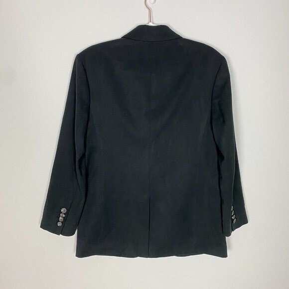 Everlane the 80s Blazer Black Womens 0 Oversized Jacket Career Professional
