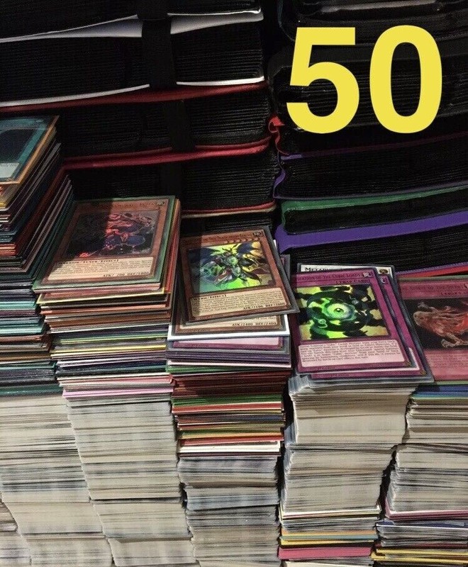 YUGIOH Bundle 50 Cards Collection LOB-Current Sets Secret Super Ultra HOLOS!!