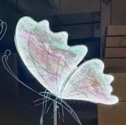 Schmetterling Stehlampe, LED Stimmungslampe, Hochzeit Deko Lampe weißes Licht - Bild 9 von 29