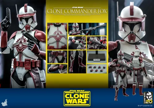 Hot Toys TMS103 Star Wars The Clone Wars CLONE COMMANDER FOX 1/6 Figure IN STOCK