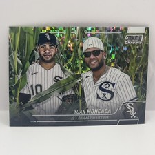 2022 Topps Stadium Club Chrome Yoan Moncada Base #58 X-Fractor Chicago White Sox