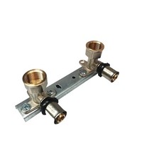 Concealed Shower Fitting Wall Plate 1/2" x 16mm PEX Bracket Female Press Elbow