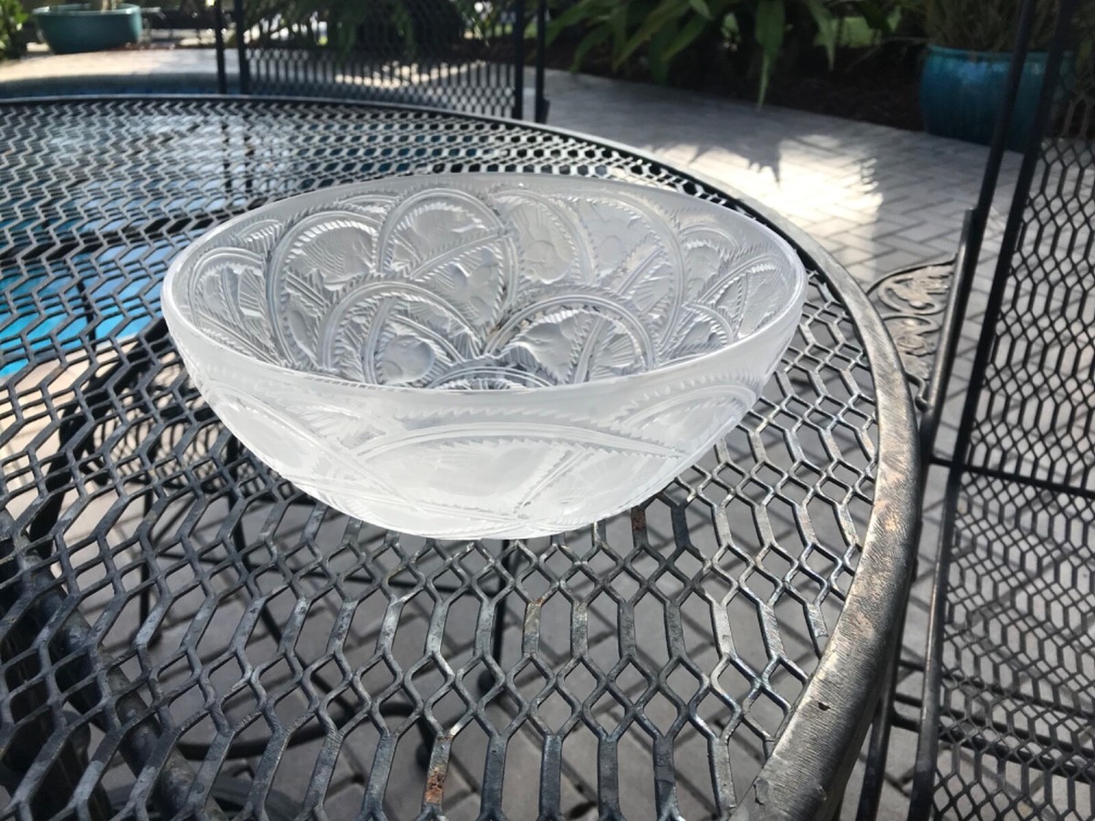 Vintage Lalique PINSON'S Bowl (FINCHES) | eBay