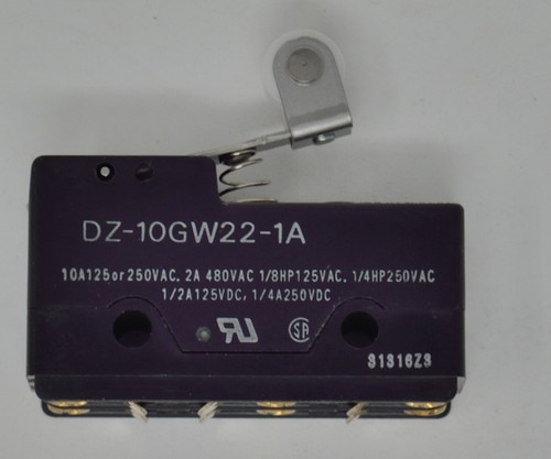 Interruptor de acción rápida de rodillo de bisagra Omron DZ-10GW22-1A 10 amperios DPDT soldadura 2KRT9 - Imagen 1 de 6