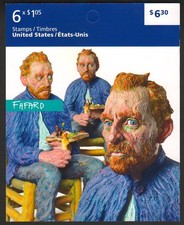 Canada #BK482 Dear Vincent (2012) Stamp Booklet 6 x $1.05 Art Canada: Joe Fafard