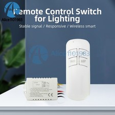 1/2/3 Way 220V Wireless Remote Control Switch Lamp Light Receiver Transmitter