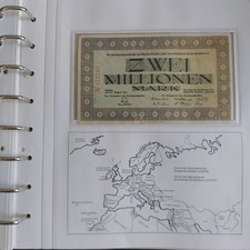 Banknoten der welt - Deutschland  zwei Millionen Mark 1923 Banknoten Papiergeld