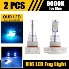 2PCS H16 5202 Bright 8000K Blue LED Bulbs For Car Truck Fog Lights Fog Lamps