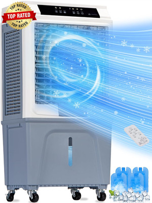 Swamp Cooler, 3880CFM Evaporative Air Cooler with 10.6 Gal Water Tank, 120° Osci