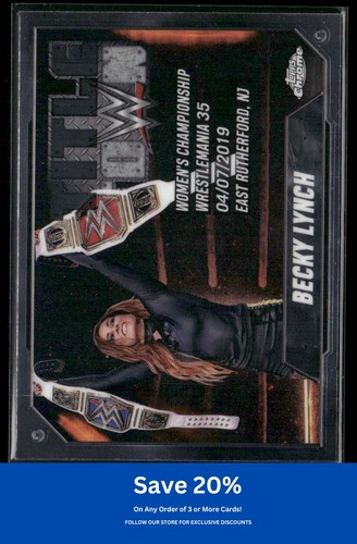 Becky Lynch [Refractor] #TT-BLY 2025 Topps Chrome WWE Title Town card