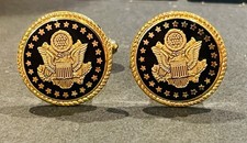 Pair Senate Democrat Black - House of Representatives - Congress - Cufflinks