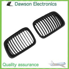 For 1996–1999 BMW 3 Series E36 M3 Coupe Sedan Matte Black Front Grilles Kidney