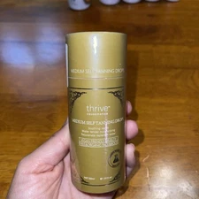 Medium Self Tanner Drops, Wash-off Bronzer - 1 oz, Exp 1/26