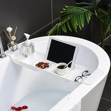Retractable Bathtub Rack Bath Tray Shelf Towel Storage Kitchen Sink Drain Holder