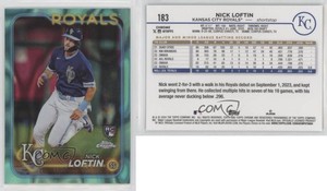 2024 Topps Chrome Aqua Lava Refractor /199 Nick Loftin #183 Rookie RC