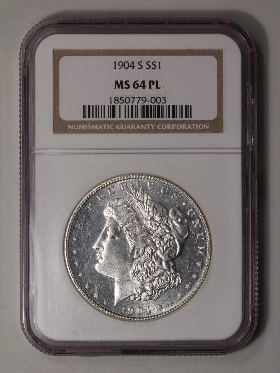 1904-S Morgan Dollar S$1 NGC MS64PL