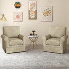 CANMOV 360° Swivel Accent Chair Linen Fabric Living Room Chair eBay