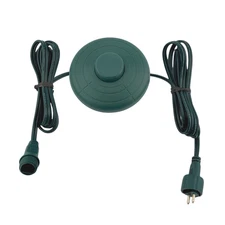 New Power Cord Foot Switch Christmas Tree Lights Raintight 1/2inch Plug 6Ft Long