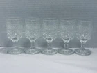 5 Vintage Anchor Hocking Wexford Cordial Sherry Liqueur Stem Glasses 2oz 4.5”