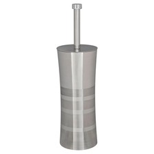 Stainless Steel Toilet Brush Holder Two Tone Rust Resistant Canister