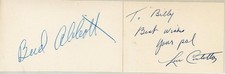 Bud Abbott & Lou Costello-SUPER RARE Vintage Signed Cards