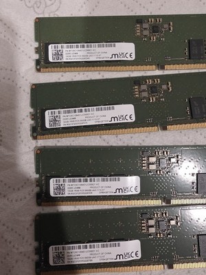 ほぼ未使用 PC5 5600 16GB(8GB x2)DDR5 micron Crucial Micron 16GB (2 x 8GB) DDR5 SDRAM Memory Kit For Desktop PC