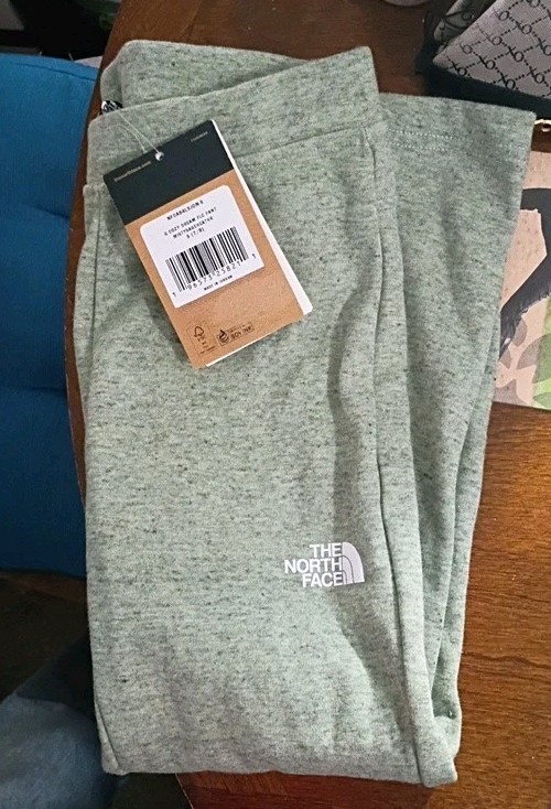 Girls The North Face Cozy Dream Fleece Pants - M (7/8 Green Misty Sage Heather