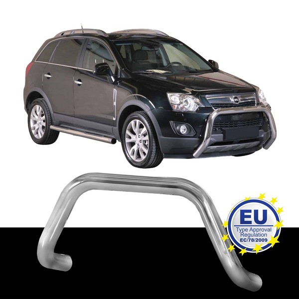 FrontschutzbüGel Edelstahl Passend FüR Opel Antara Ab 2011 Ø76Mm-image