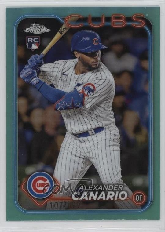 2024 Topps Chrome Aqua Refractor 107/199 Alexander Canario #174 x2o