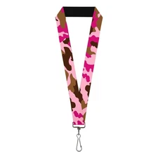 Buckle-Down unisex adults Buckle-down Lanyard - Camo Key Chain, Multicolor, Stan