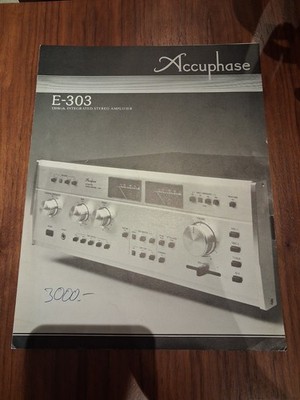 Accuphase E-303 Prospekt Faltblatt Technische Daten