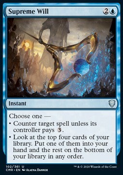 Magic/MTG Supreme Will CMR-102 Uncommon Englisch NM