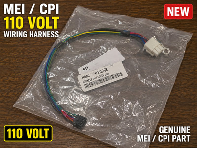 MEI CPI 110 Volt Wiring Harness Cable Assembly New Vending Machine Validator
