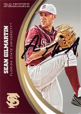 Sean Gilmartin signed baseball card 2015 Panini College #75 Florida State
