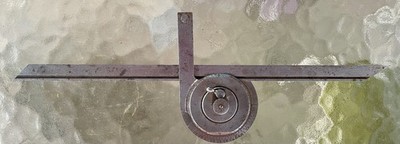Vtg Starrett 364 Precision Universal Bevel Protractor, Grad. Deg 0-360 12 