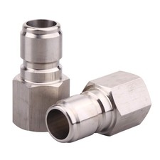 Stainless Steel Female Quick Disconnect 2-Pack FPT 3/8" Homebrewing Fitting
