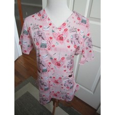 Marilyn Monroe pink scrub top by Med Chic. Excellent condition. Size Medium