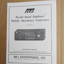 MFJ-306 Wolrd Band Explorer SW Converter Instruction Manual