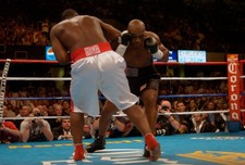 Danny Williams white trunks and Mike Tyson black trunks fights eac 2004 Photo 49